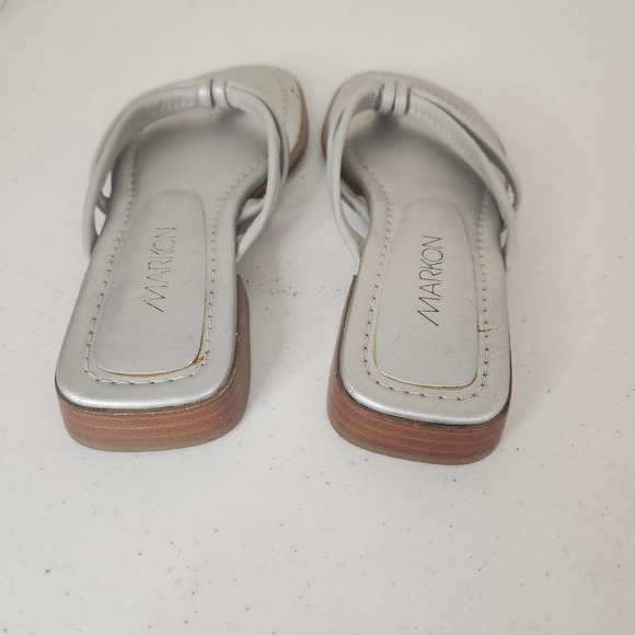 Markon Silver Thong Slip on Sandal size 6m - Picture 4 of 7